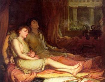 John William Waterhouse : Sleep and His Half Brother Death